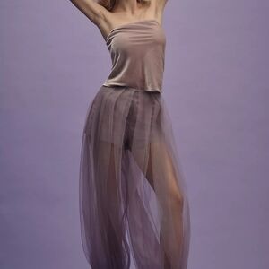 NWT By Anthropologie Tulle Balloon-Leg Pants